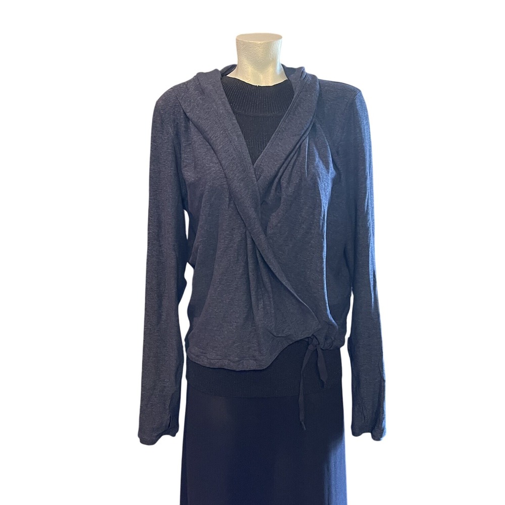 Lululemon Open Side Tie Jacket Navy RN 106259 CA35801 Sz 10